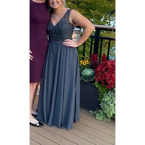 Kennedy Blue Wren Bridesmaid Dress Color: Charcoal
